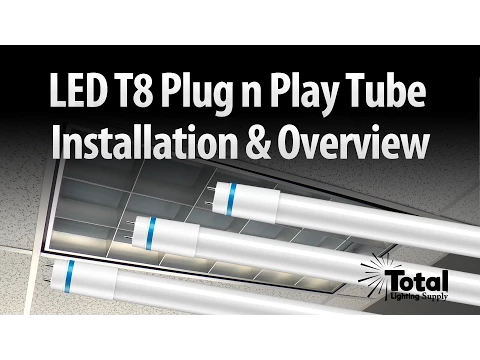 LED T8 Plug n Play Tube Installation & Overview by Total Bulk Lighting