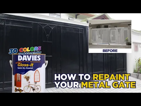 STEP-BY-STEP Guide: How to Repaint a Metal Gate using DAVIES Gloss-It Quick Dry Enamel Paint