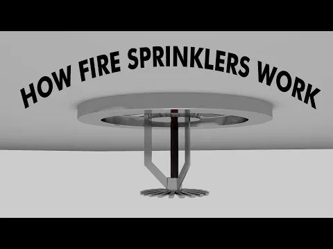 How fire sprinkler systems work (3D Animation)