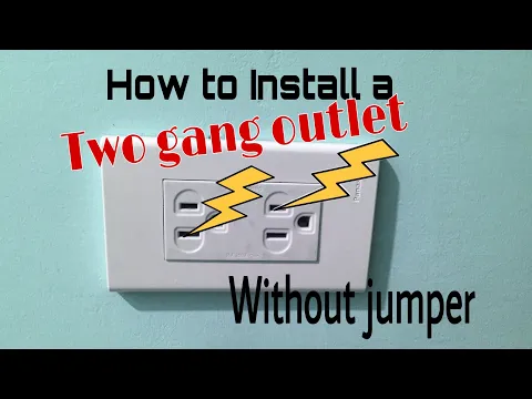 👋How to install a 2 GANG OUTLET without JUMPER | Pilipino tips.🔌