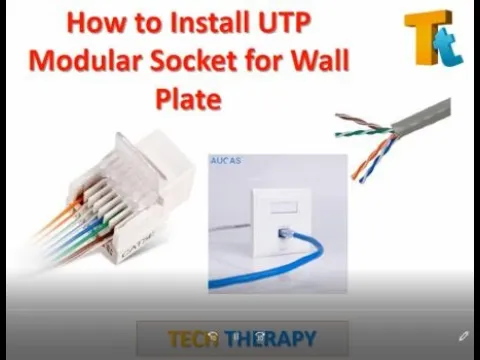 How To install a CAT6 Network Faceplate Modular Socket