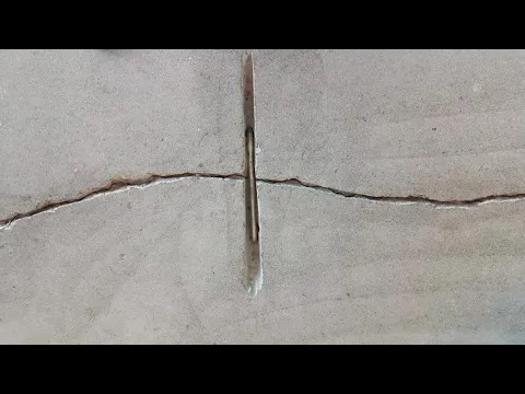 How to repair concrete cracks with staples