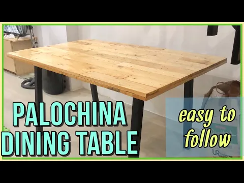 DIY Dining table using wood pallets | Step by step guide | PALOCHINA