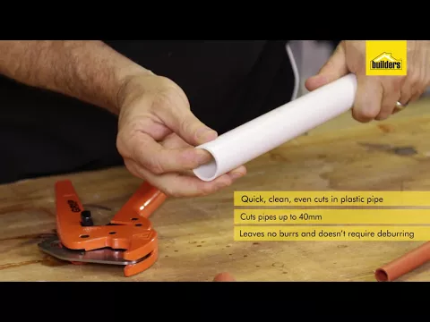 How To Use A PVC Pipe Cutter