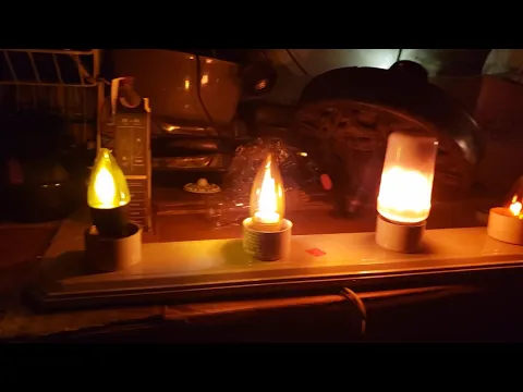 Euri Lighting LED Flickering Flame Bulb Demonstration/Review/Comparison to LED Flame Effect